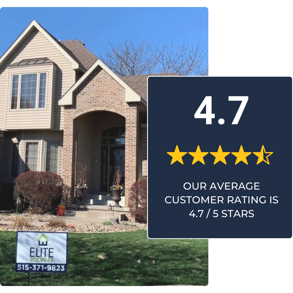 elite roofing 4.7 stars google reviews