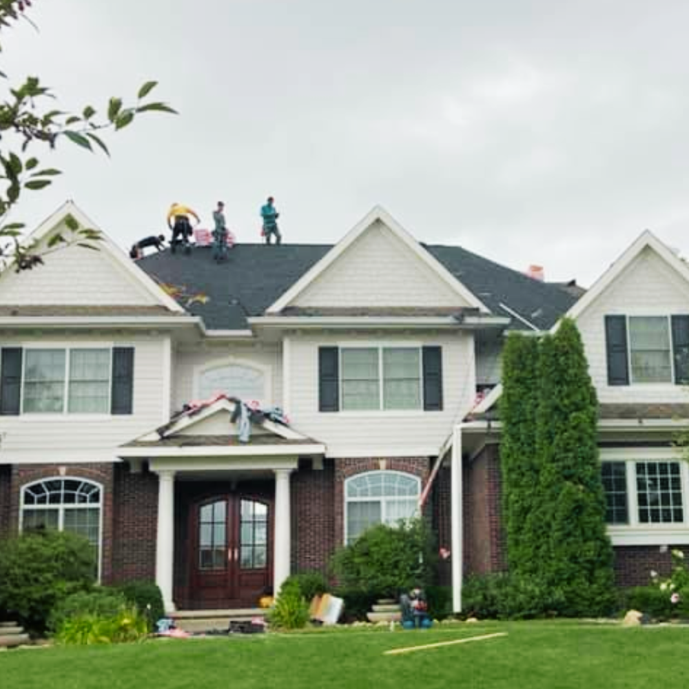 elite roofing roof replacement after hail storm johnston iowa