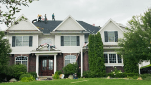 hail damage roof replacement and gutter installation in johnston, iowa